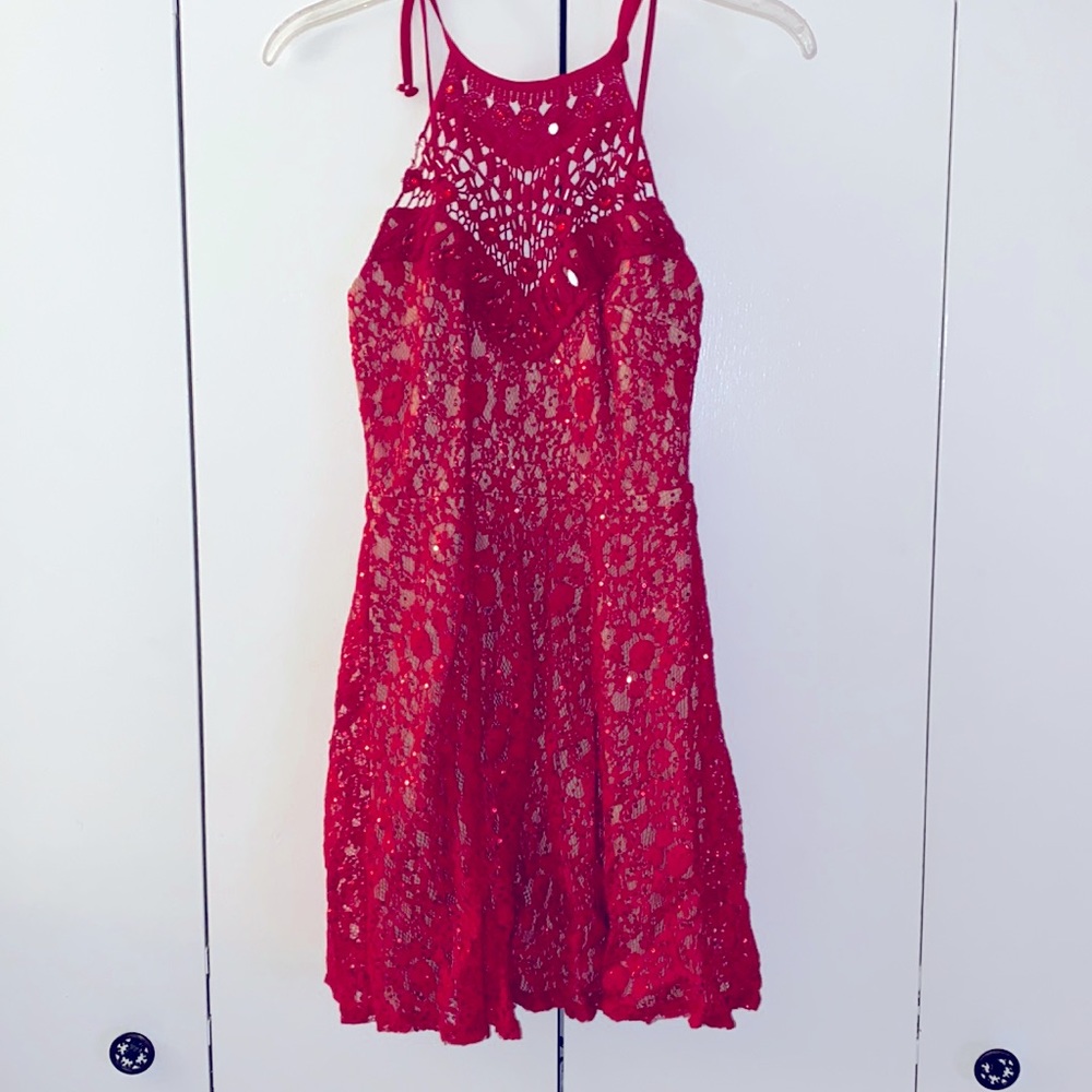 B. Darling Red Cocktail Dress